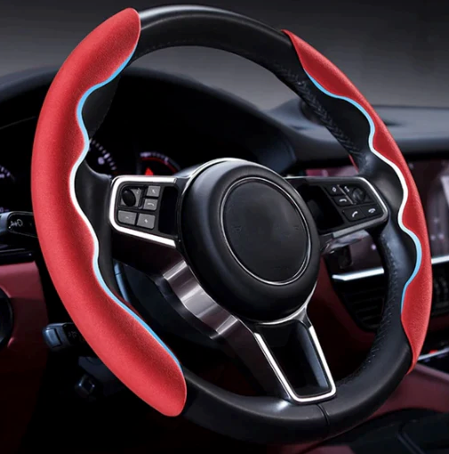 COUVRE-VOLANT,A--Housse antidérapante pour volant de voiture, en Fiber