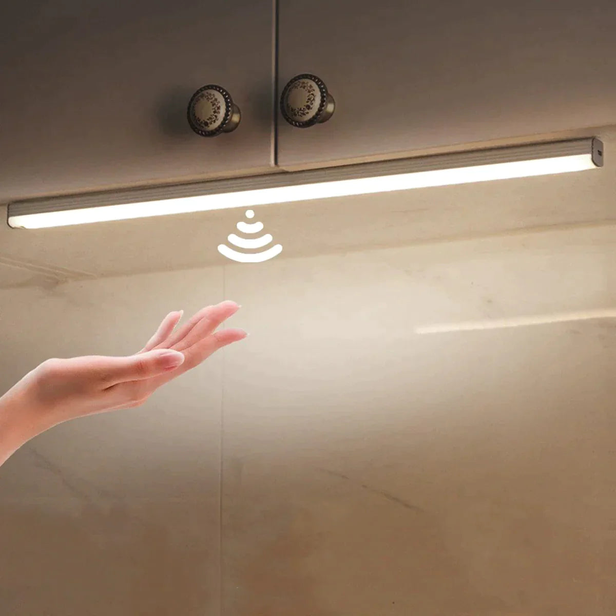Réglette LED sans fil - Système PIR détection des mouvements