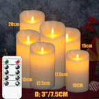 Velas parpadeantes LED sin llama con control remoto