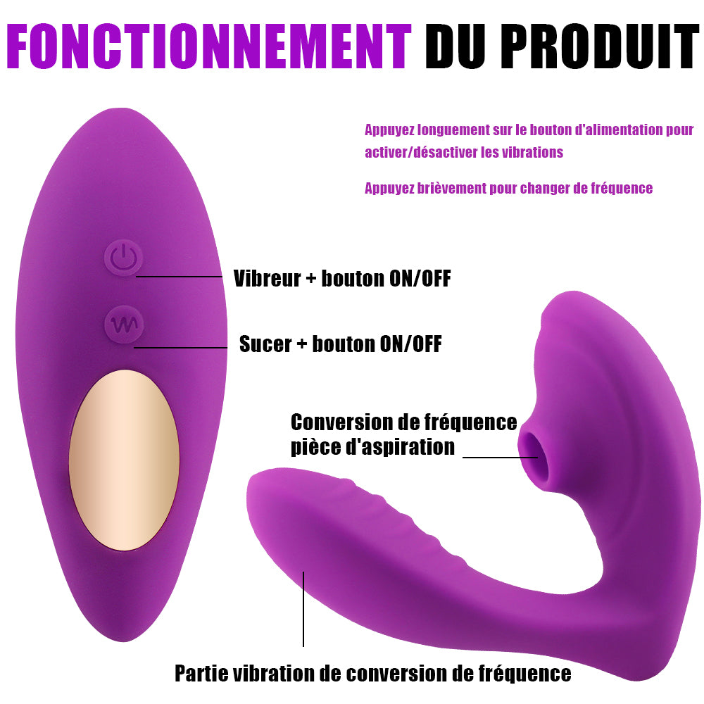 SUCKING - Vibromasseur 2 en 1