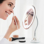 Miroir grossissant avec LED intégrée