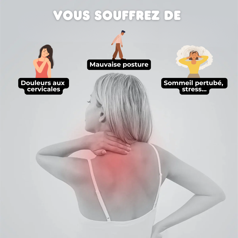 Coussin Cervicales Orth4WD Ergonomique à Mémoire de Forme