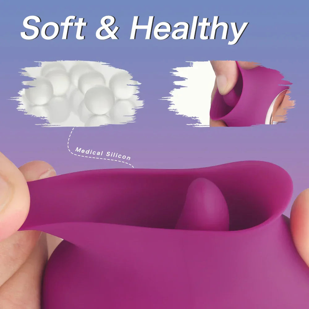 LICKY - Mini vibromasseur stimulateur cunnilingus 2 en 1