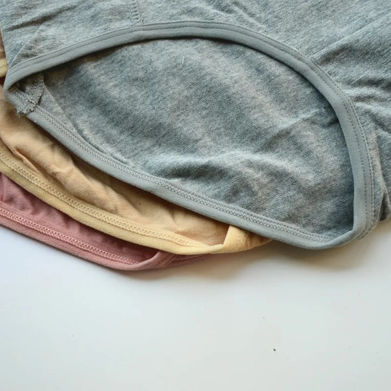 Lot de 3 Culottes Taille Haute en Coton