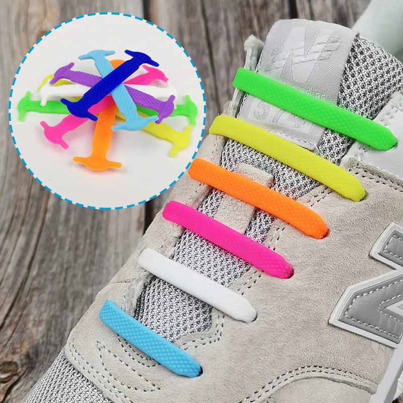 QUICK LAZY SHOELACE - 14x Lacets en silicone sans laçage