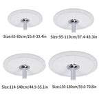 Nappe de Table Ronde Transparente et Elastique