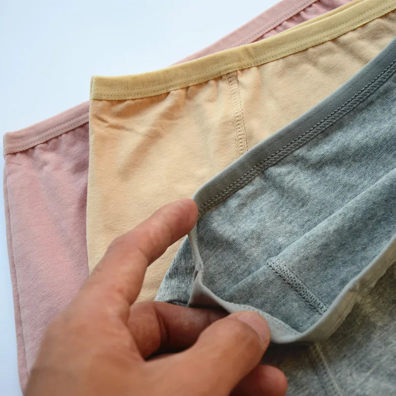 Lot de 3 Culottes Taille Haute en Coton