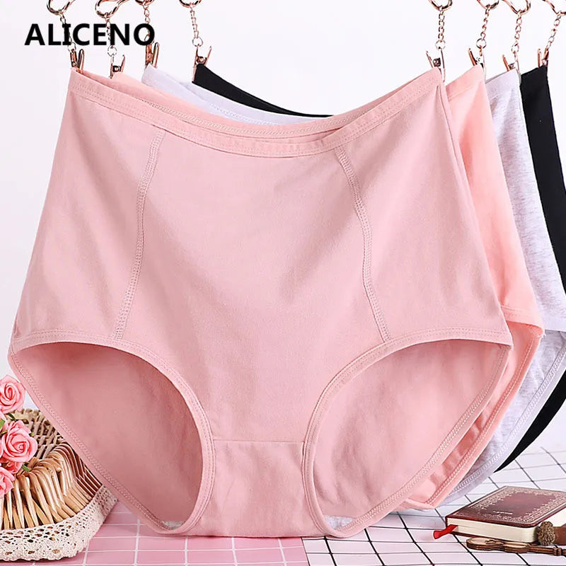 Lot de 3 Culottes Taille Haute en Coton