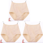 Lot de 3 Culottes Taille Haute en Coton