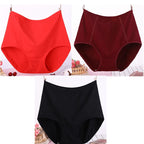Lot de 3 Culottes Taille Haute en Coton