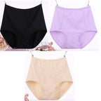 Lot de 3 Culottes Taille Haute en Coton