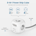 Multiprise rallonge USB 8 en 1 CUBE