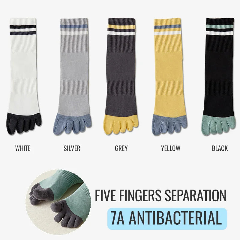 5 paires de Chaussettes Longues à 5 Doigts – Anti-Odeur & Anti-Frottement