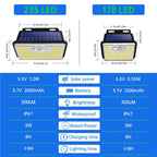 Lot de 2 Appliques Solaires Puissantes 235 LED
