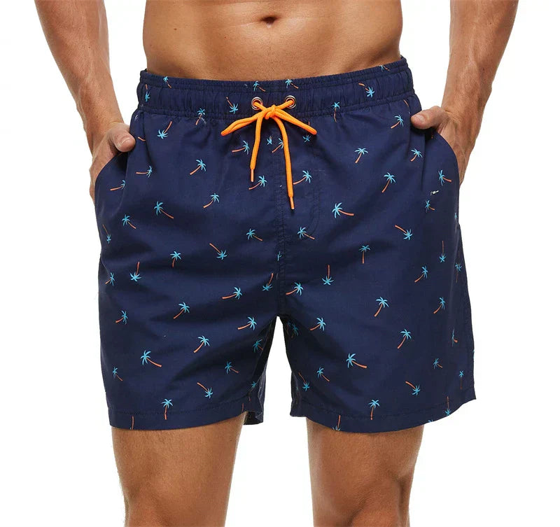 Short de Bain à Cordon et Différents Motifs