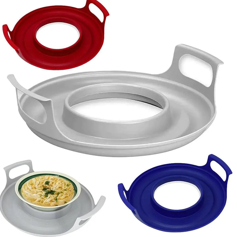 Support Anti-Chaleur pour Bol et Assiette au Micro-ondes