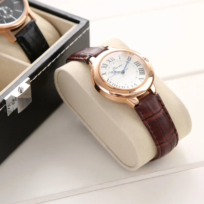 Boîte de rangement pour montres en Cuir PU