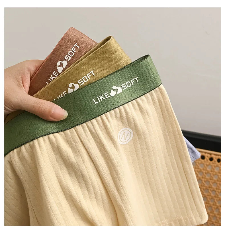 Lot 5 Boxers Homme Côtelés Respirants — Confort Quotidien, Sous-Vêtements