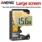 Testeur de Piles ANENG BT189 Universel avec Écran LCD – AA, AAA, 9V, C, D, N & Piles Bouton