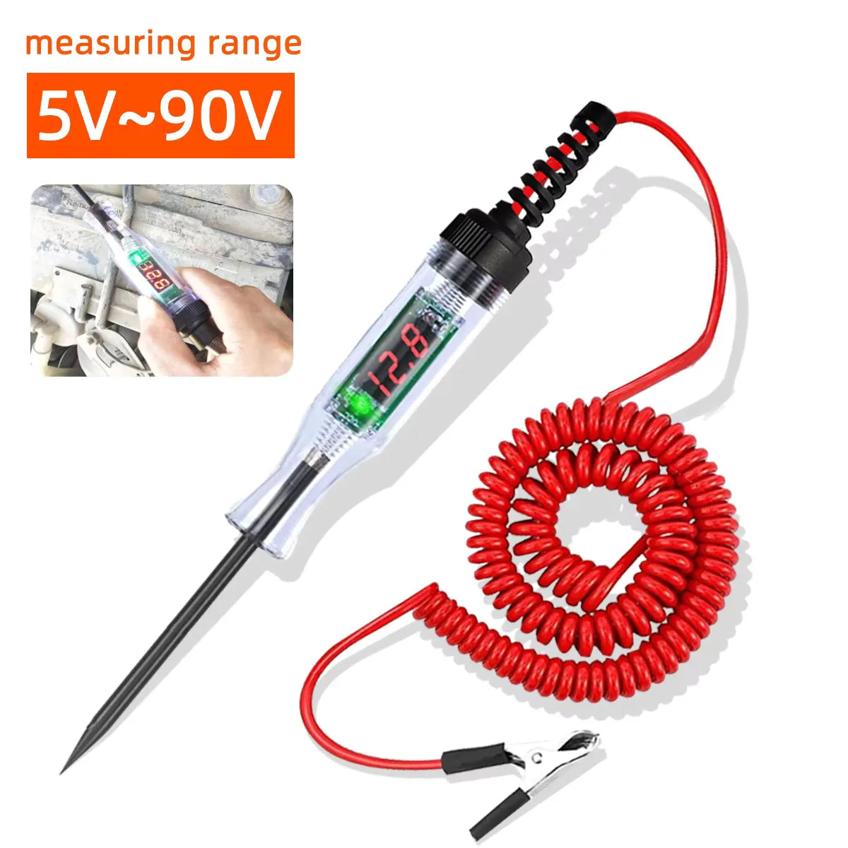 Testeur de Circuit Automobile 6V/12V/24V – Stylo Sonde de Tension pour Voiture & Camion – Diagnostic Électrique