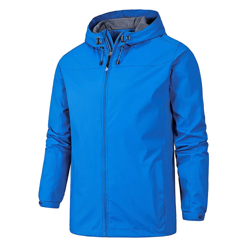 Veste imperméable à capuche pour homme