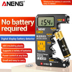 Testeur de Piles ANENG BT189 Universel avec Écran LCD – AA, AAA, 9V, C, D, N & Piles Bouton