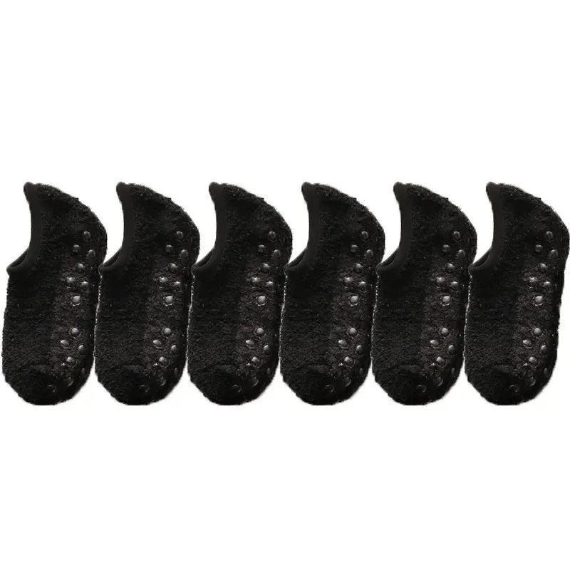 Chaussettes en Polaire Ultra Douce Antidérapantes - Lot de 3