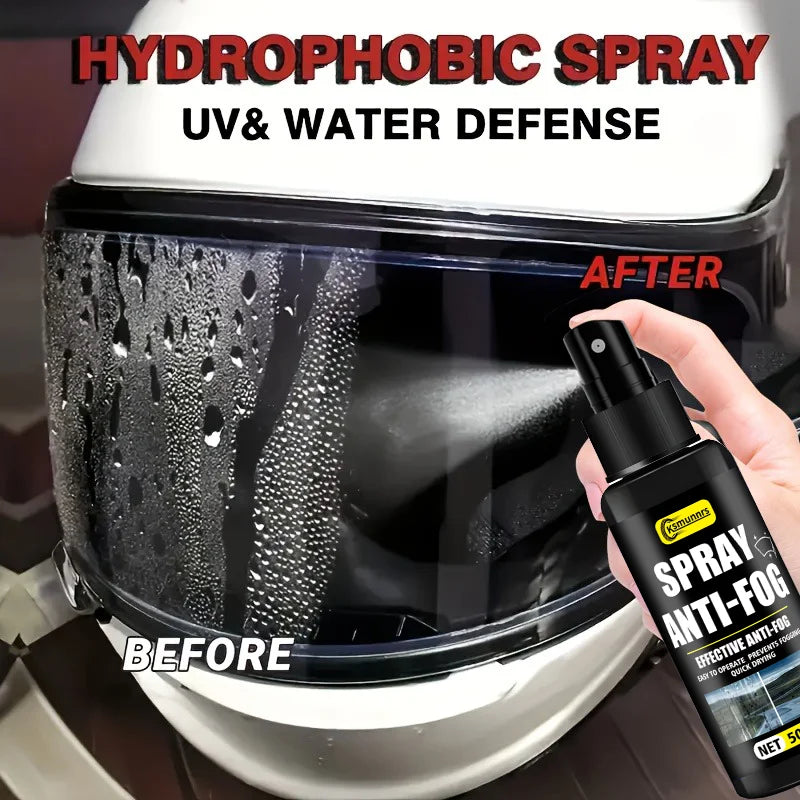 Spray Anti-Buée pour Pare-brise, Rétro & Visière – 1 ACHETÉ = 1 OFFERT + Microfibre OFFERTE