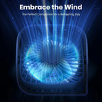 Mini Ventilateur Bureau Portable – Tête Pivotante 360°