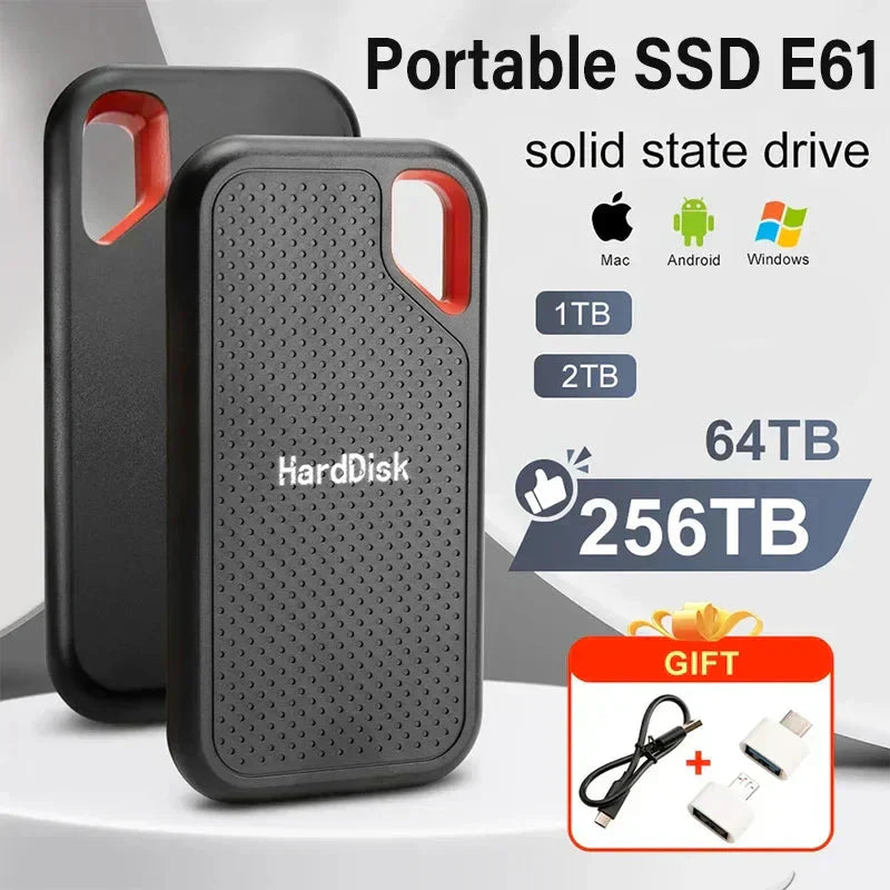 Disque Dur Externe SSD Haute Vitesse USB 3.1 - Jusqu'à 2TO