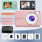 Appareil Photo Numérique HD 1080P 44MP – Zoom 16X – Écran 2,4″ – Rechargeable et Compact Housse + Carte SD 32 Go OFFERTE