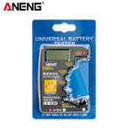 Testeur de Piles ANENG BT189 Universel avec Écran LCD – AA, AAA, 9V, C, D, N & Piles Bouton