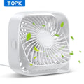 Mini Ventilateur Bureau Portable – Tête Pivotante 360°