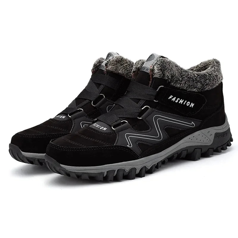 Bottes de Neige d'Hiver à Velcro - Mixte