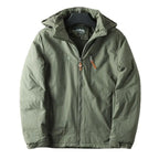 OUTDOOR - Men's Waterproof Fleece-Lined Hooded Jacket