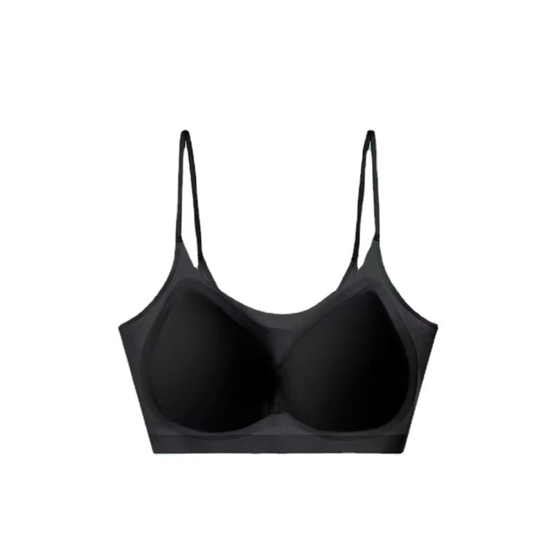 Bralette sans coutures en soie glacée confortable - 1+1 OFFERT