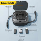 Câble Charge Rapide 60W USB-C, Lightning & Micro avec Boîtier Rangement Voyage