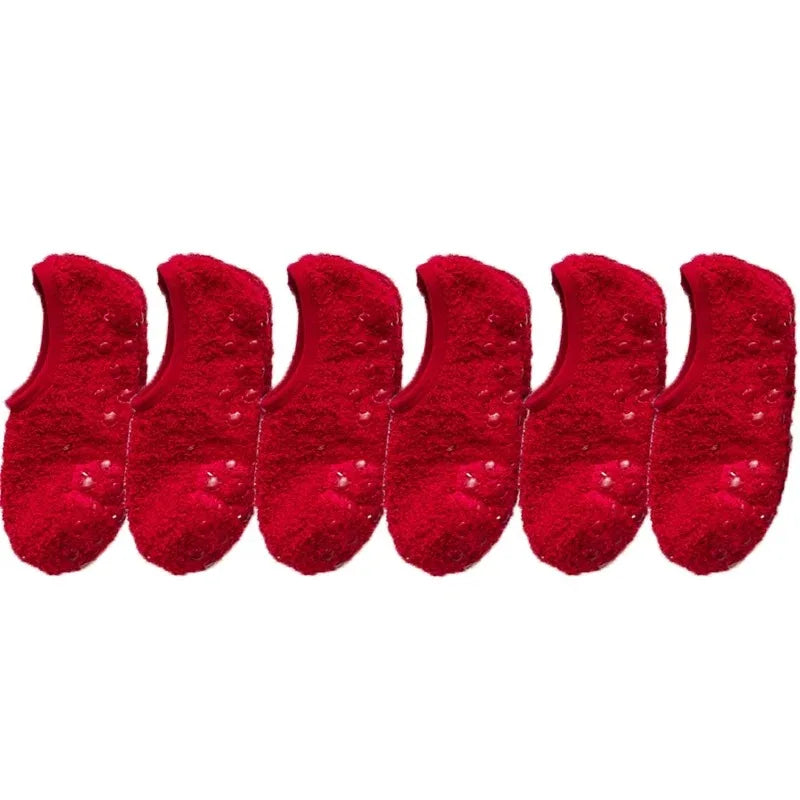 Chaussettes en Polaire Ultra Douce Antidérapantes - Lot de 3