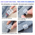 Lot de 10 Clips Invisibles pour Ourlet de Pantalon – Fixation Rapide Sans Couture et Invisible