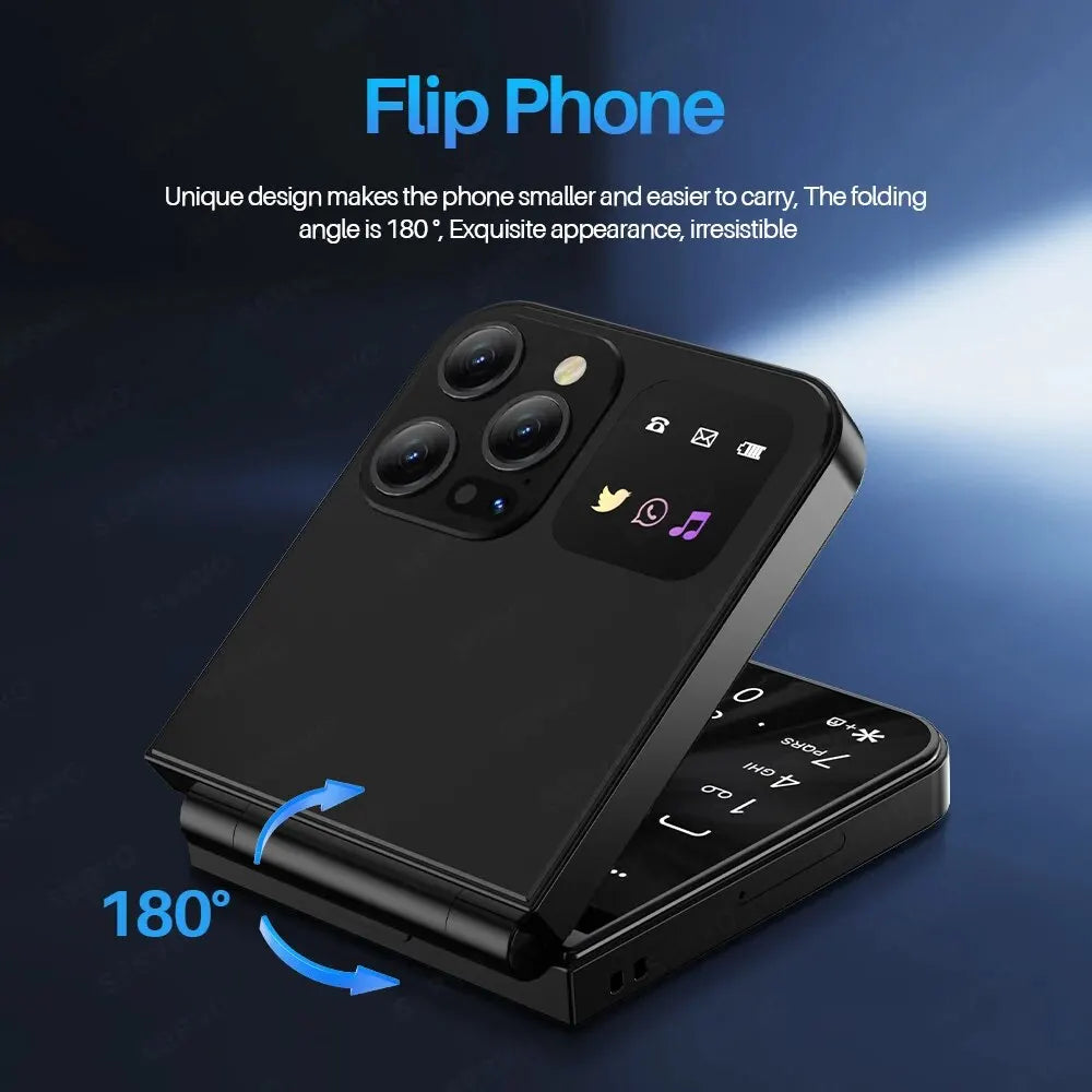 Téléphone Portable Pliable Servo A50 pro Flip - Dual Sim & Flash