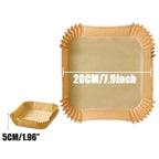 200x Papel de Horno Sin Aceite para Freidora de Aire