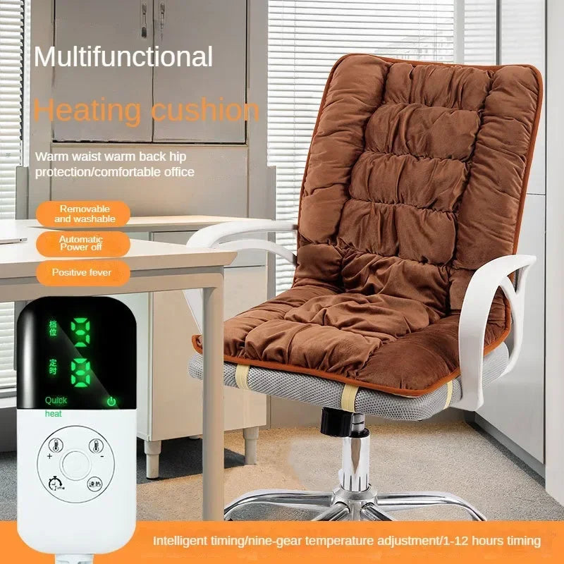 Coussin Chauffant Ergonomique – Chaise de Bureau 220V