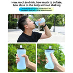 Gourde Pliable en Silicone – Bouteille d’Eau Portable pour Sport, Cyclisme, Randonnée et Voyage