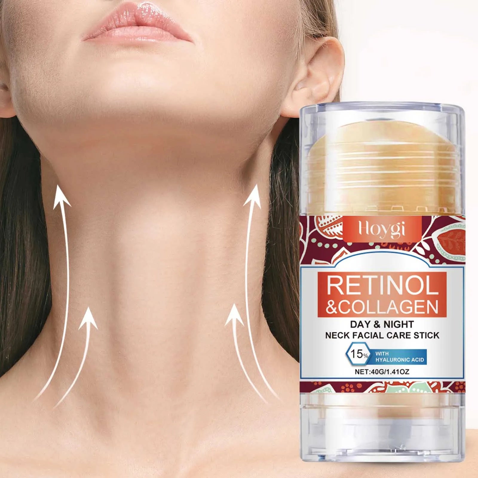 Crème pour le Cou Rétinol & Collagène - Raffermit, Hydrate & Lifte