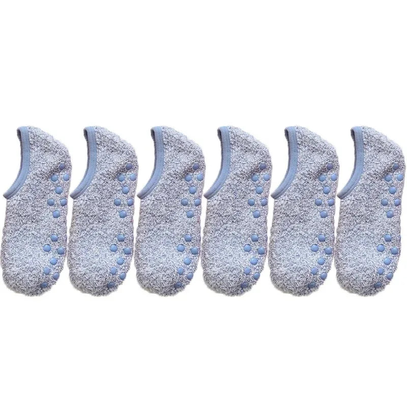 Chaussettes en Polaire Ultra Douce Antidérapantes - Lot de 3
