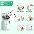 Mini Nébuliseur Médical - Idéal pour maladies respiratoires