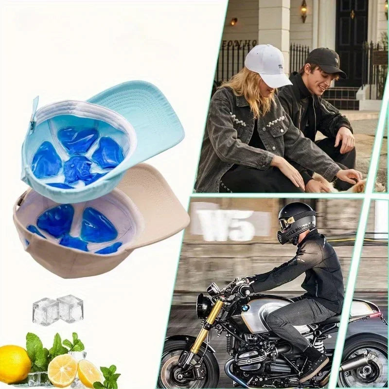Ice Pack Réutilisable en Gel – Coussin Rafraîchissant pour Casquette et Chapeau