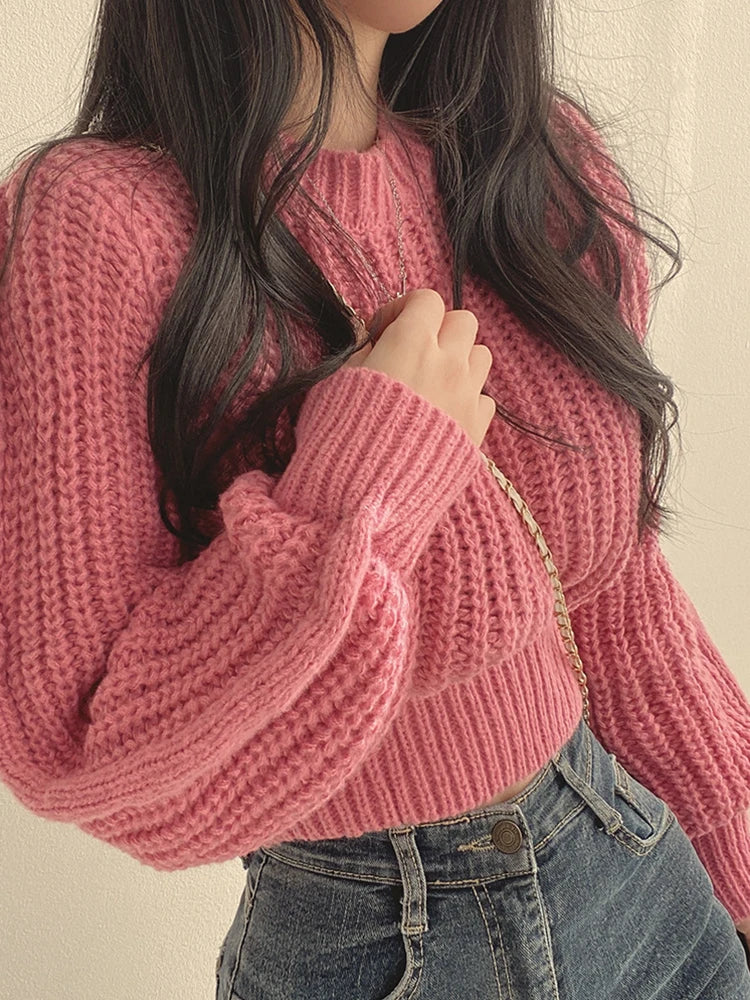 Pull Tricot à Maille Épaisse - Femme