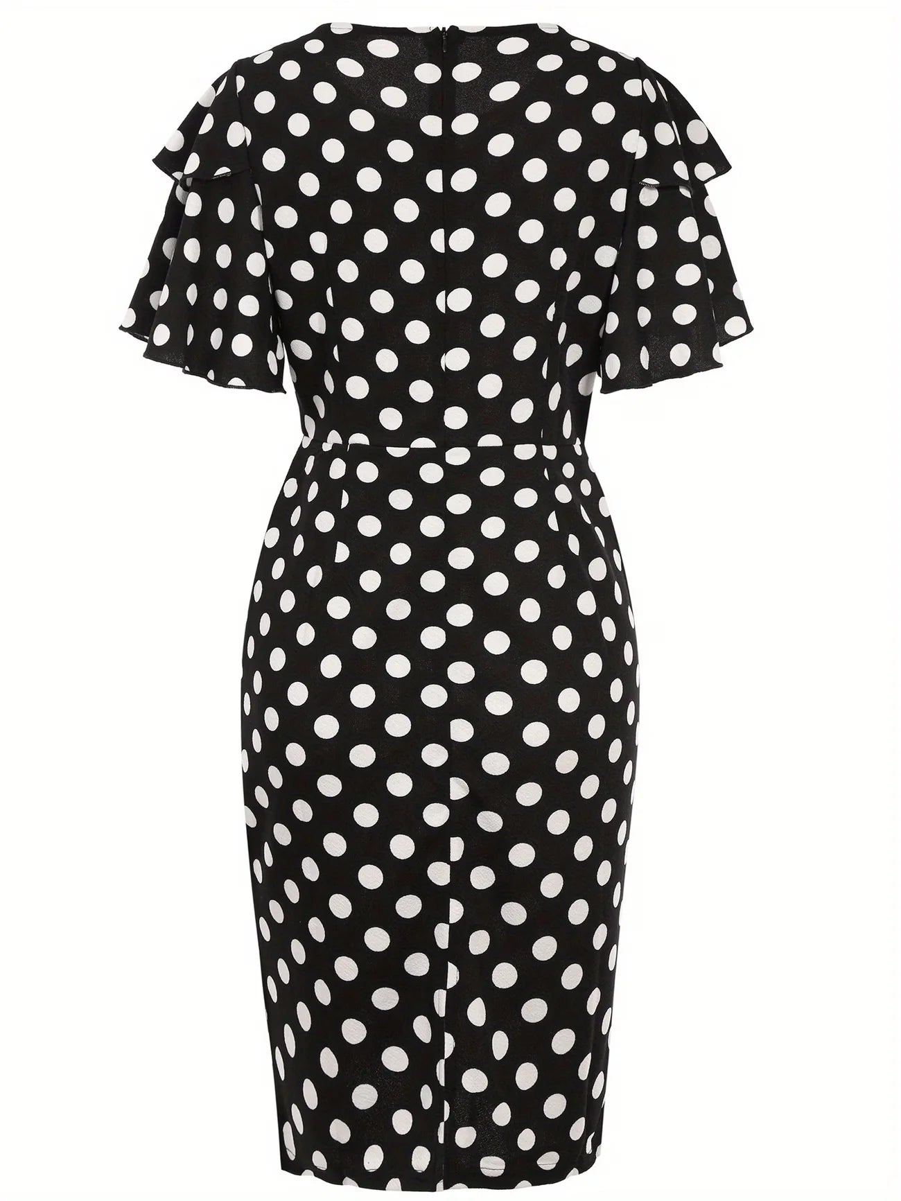 Robe Longue Fluide à Manches Courtes Bouffantes et Motifs Floraux