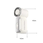 Mini Ventilateur de Poche Sans Pales 4 Vitesses – Silencieux, Léger et Rechargeable pour Voyage et Bureau